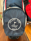 Island Tide Premium Stand Golf Bag - Navy/Red/White