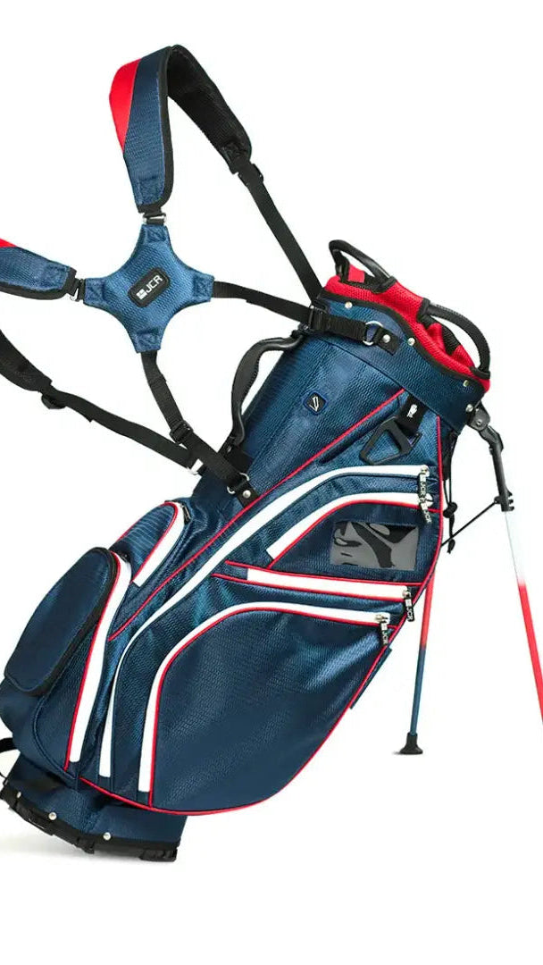 Island Tide Premium Stand Golf Bag - Navy/Red/White
