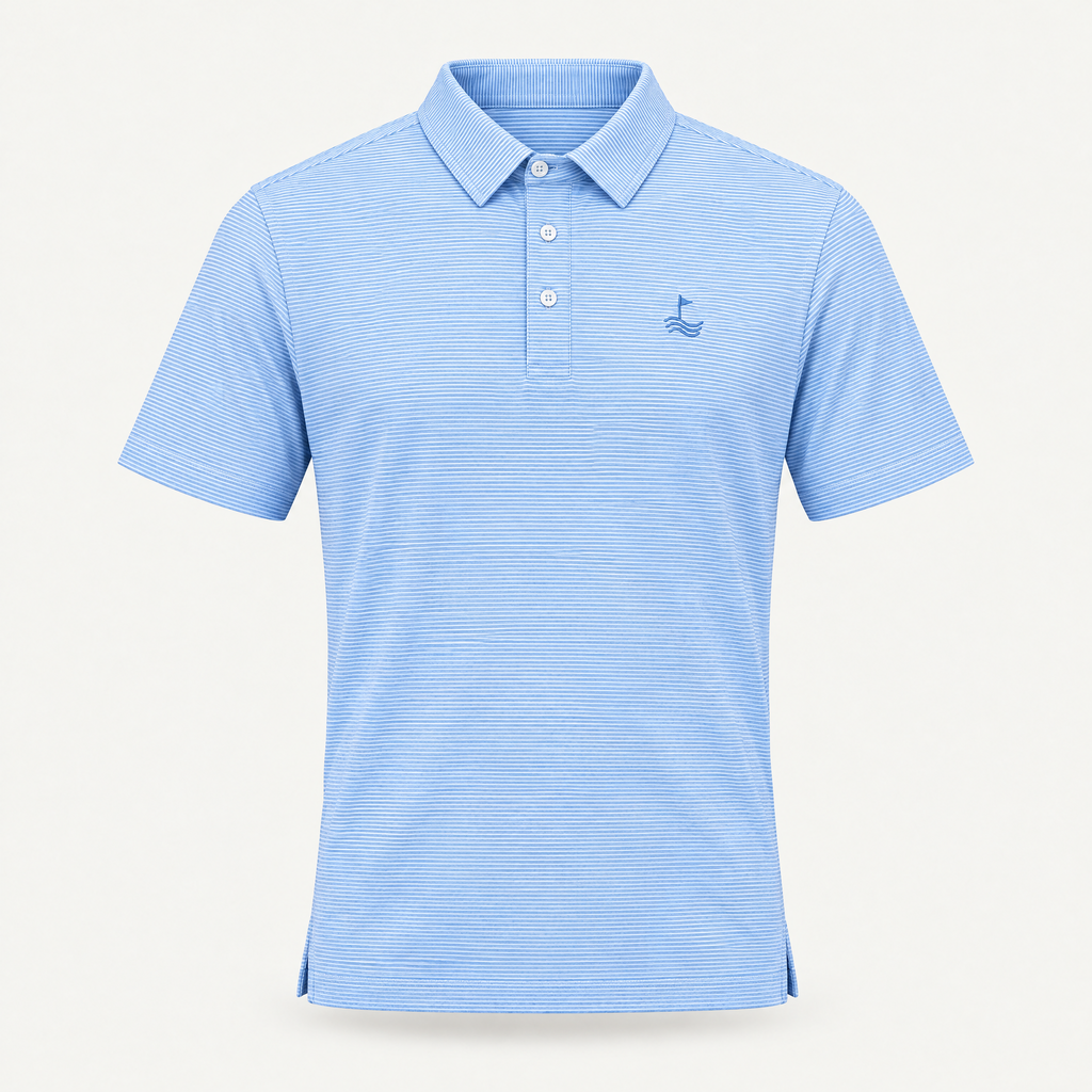 Polo - Blue/White Stripe