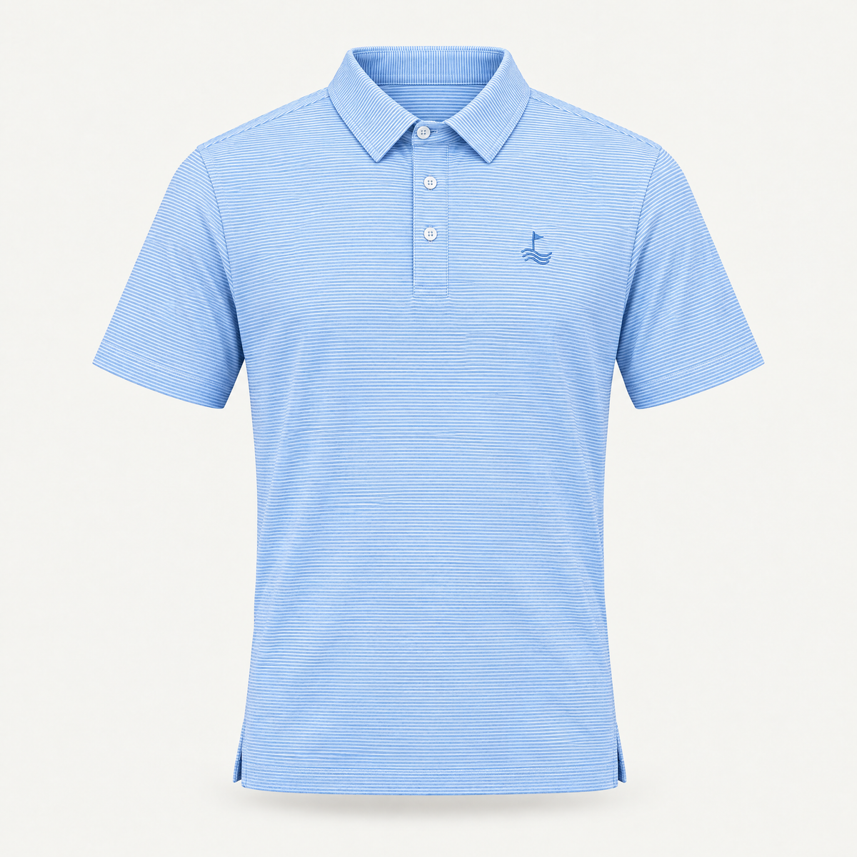 Polo - Blue/White Stripe